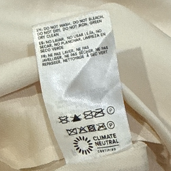 Reformation Nino Dress in Fior Di Latte Strapless Women’s Size 8 - Picture 11 of 12